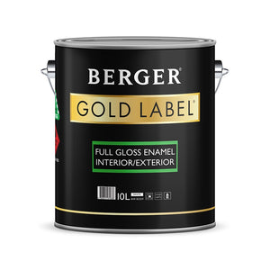 BERGER GOLD LABEL INTERIOR EXTERIOR HIGH GLOSS WHITE