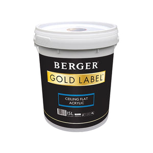 BERGER GOLD LABEL CEILING PAINT FLAT WHITE
