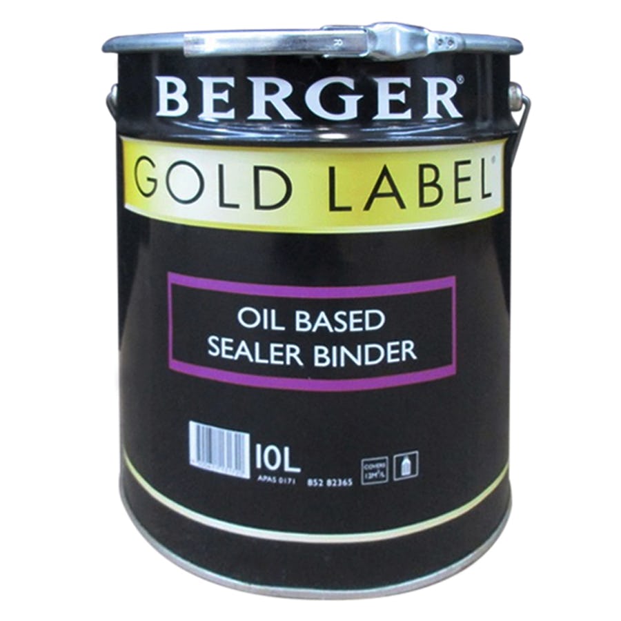 BERGER GOLD LABEL SOLVENT BASED SEALER WHITE 10L