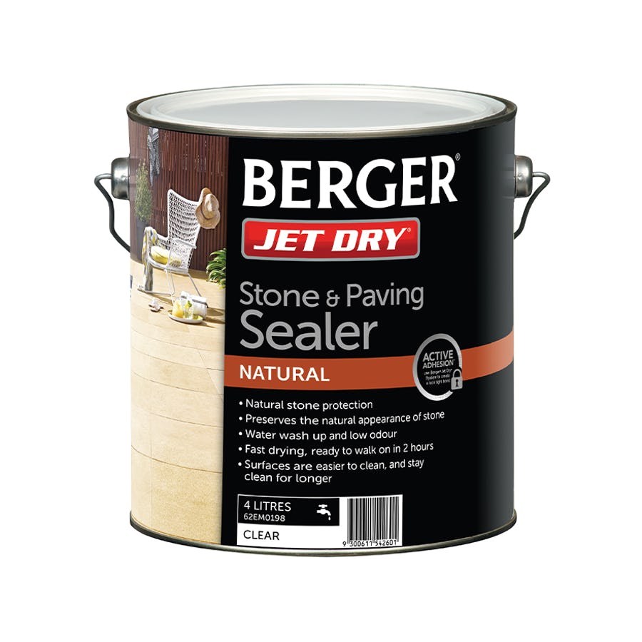 BERGER JET DRY STONE & PAVING SEALER NATURAL FLAT