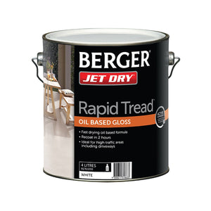 BERGER JET DRY RAPID TREAD GLOSS WHITE