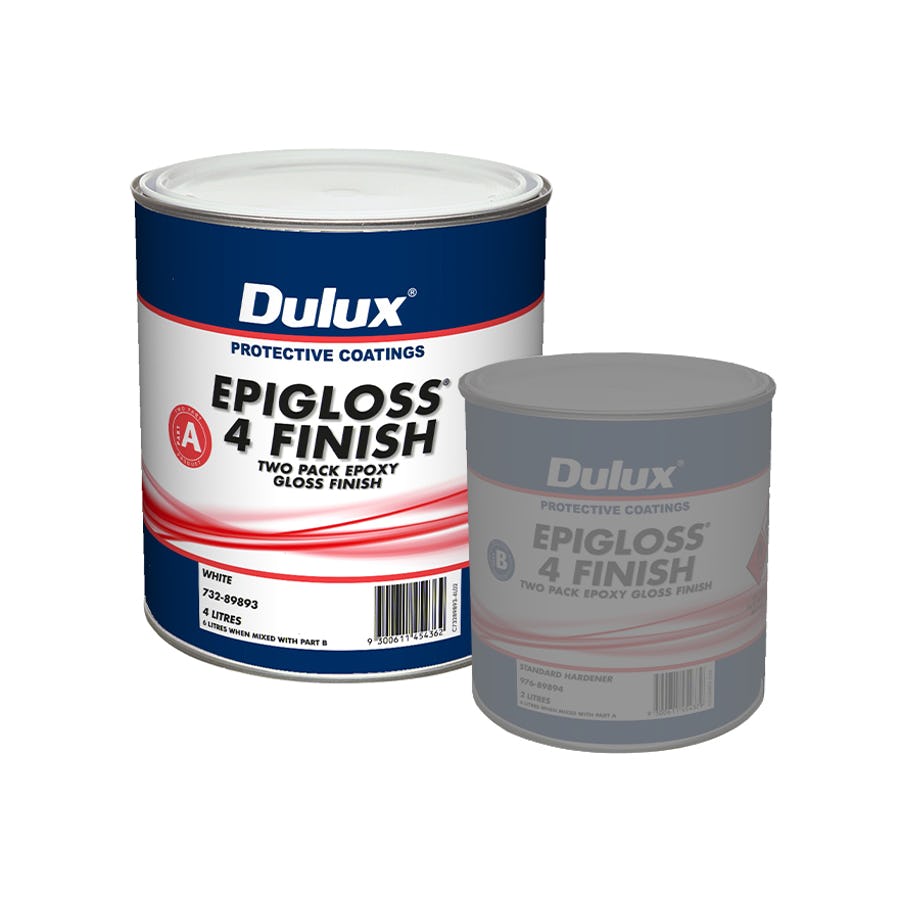 DULUX PROTECTIVE COATINGS EPIGLOSS 4 FINISH PART A WHITE 4L