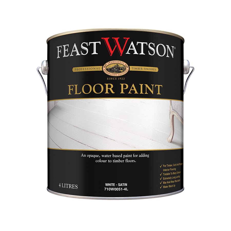 FEAST WATSON FLOOR PAINT WHITE 4L