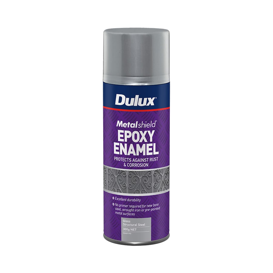 DULUX METALSHIELD EPOXY ENAMEL SPRAY GLOSS STRUCTURAL STEEL 300G