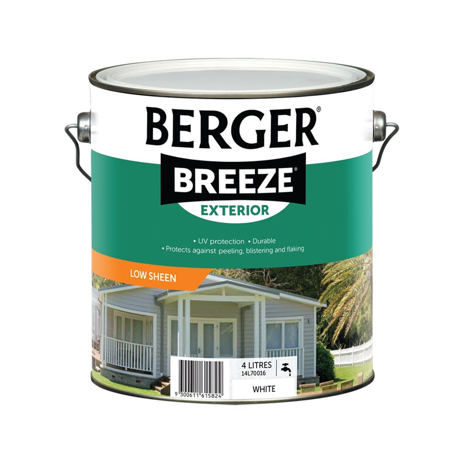 BERGER BREEZE EXTERIOR LOW SHEEN WHITE