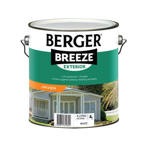 BERGER BREEZE EXTERIOR LOW SHEEN WHITE